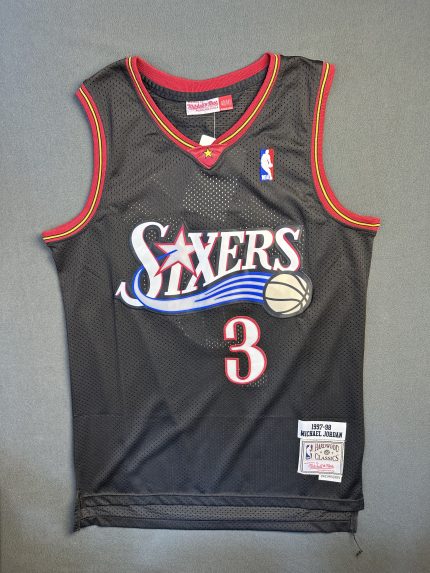 Camiseta Philadelphia 76ers Allen Iverson #3 Mitchell & Ness Negro