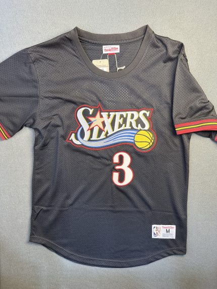 Camiseta Philadelphia 76ers Iverson #3 Mitchell & Ness Negro