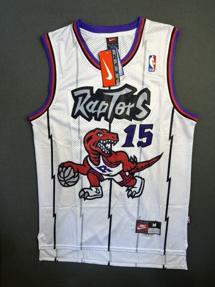 Camiseta Toronto Raptors Carter #15 Nike Blanco