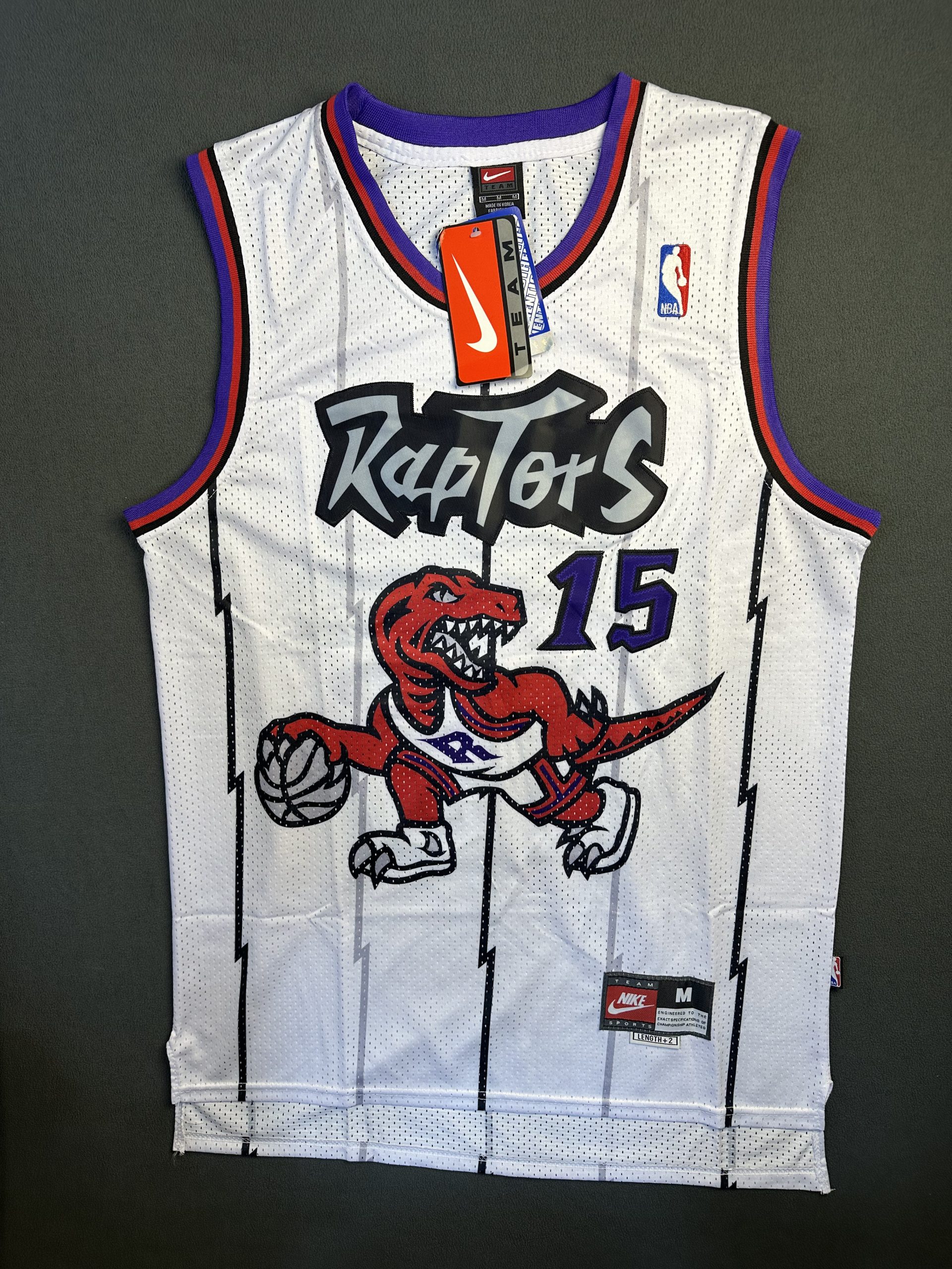 Camiseta Toronto Raptors Carter #15 Nike Blanco - Vista frontal