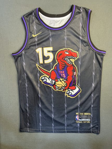 Camiseta Toronto Raptors Carter #15 Nike Negro
