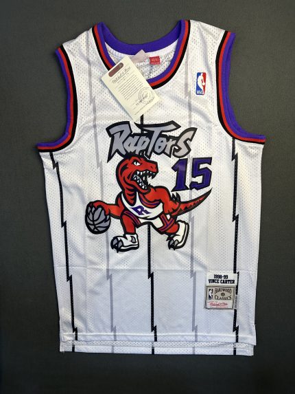 Camiseta Toronto Raptors Vince Carter #15 Mitchell & Ness Blanco