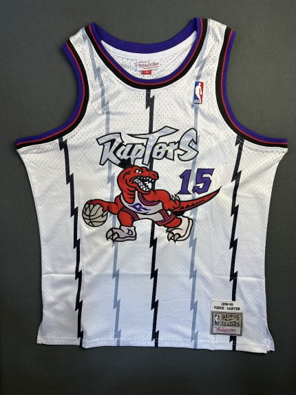 Camiseta Toronto Raptors Vince Carter #15 Mitchell & Ness Blanco