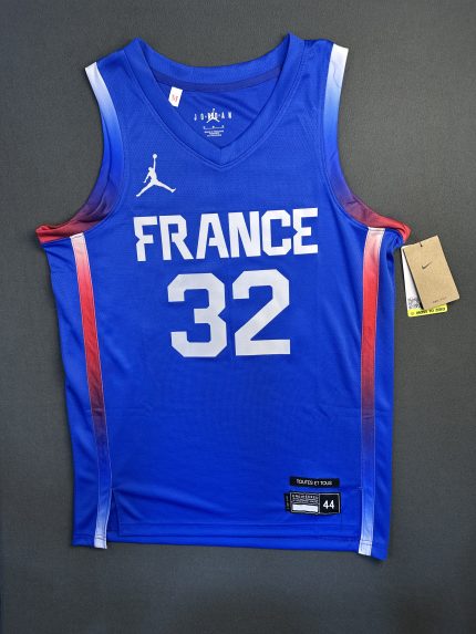 Camiseta France Wembanyama #32 Jordan Azul