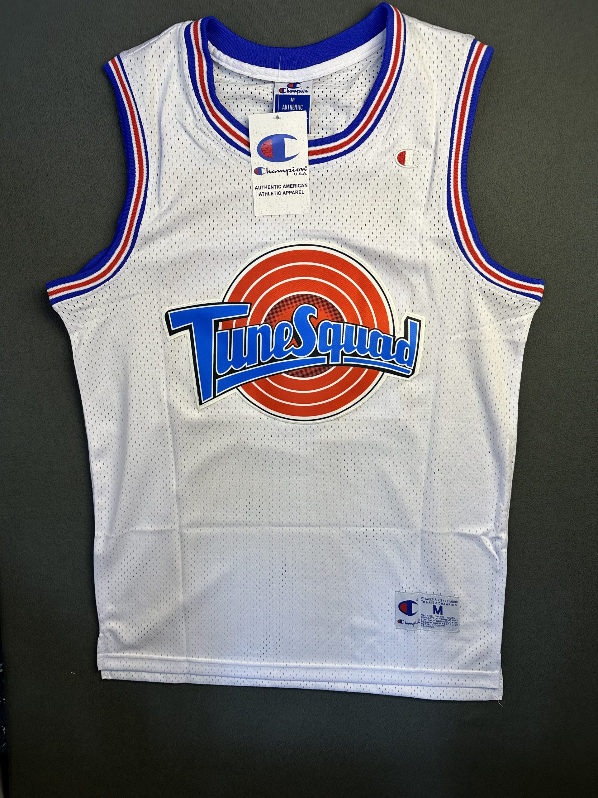 Camiseta Tune Squad Jordan #23 Champion Blanco - Vista frontal