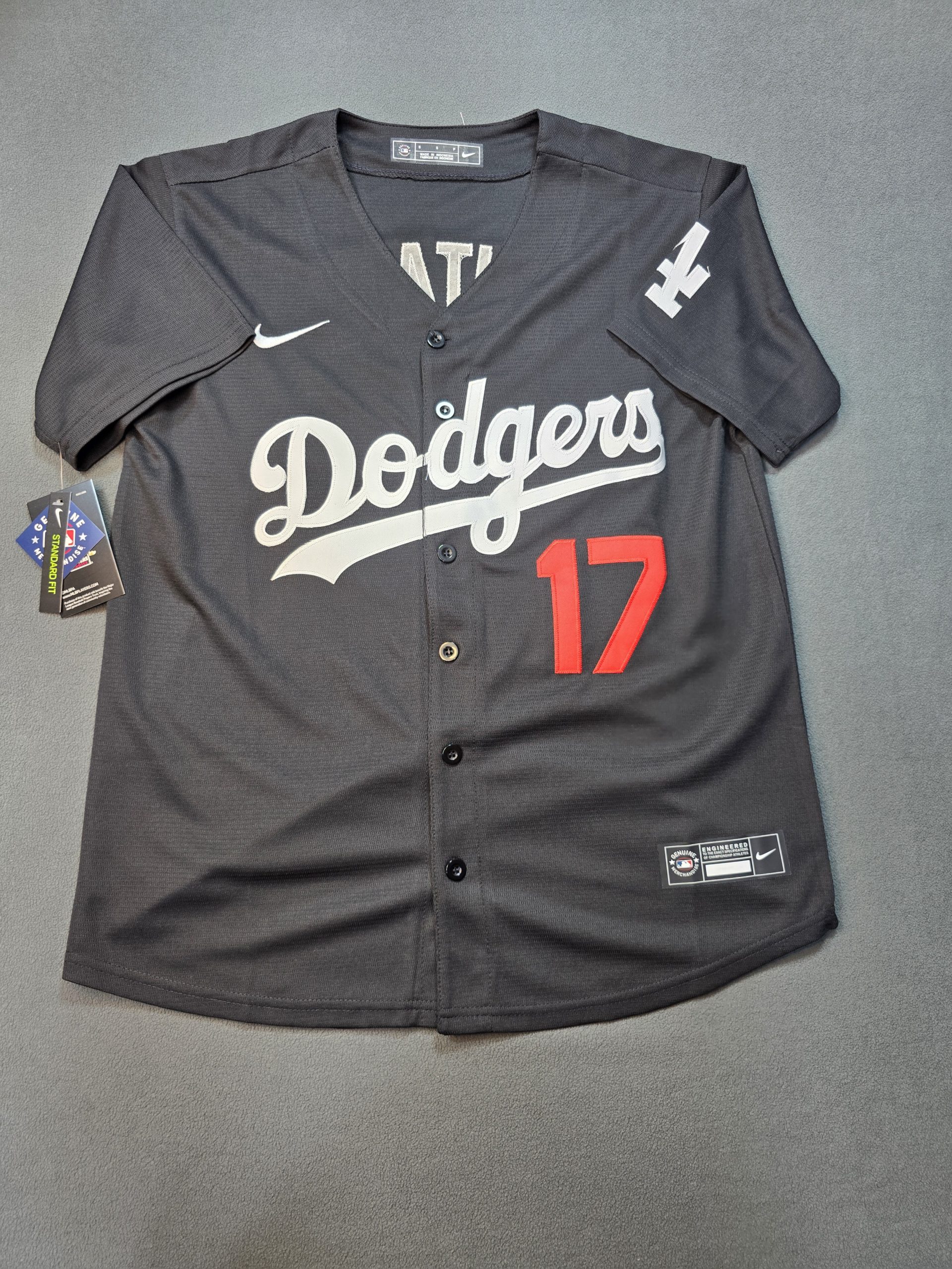 Camiseta Dodgers Ohtani #17 Nike Negro - Vista frontal