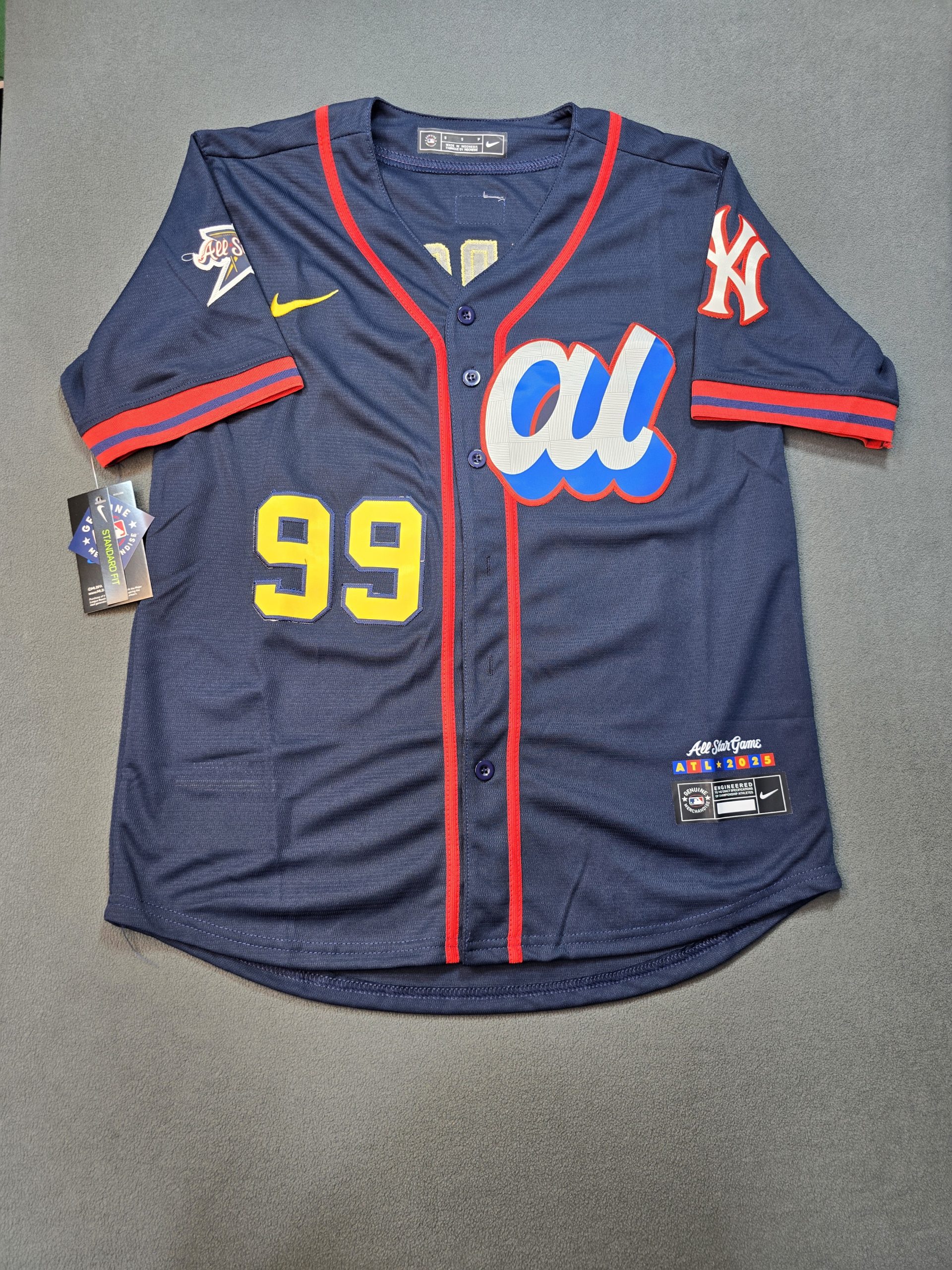 Camiseta New York Yankees Judge #99 Nike Azul - Vista frontal