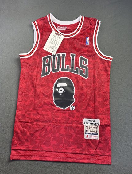 Camiseta Bulls Bape #93 A Bathing Ape Rojo