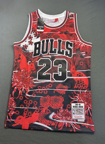 Camiseta Chicago Bulls Michael Jordan #23 Mitchell & Ness Rojo