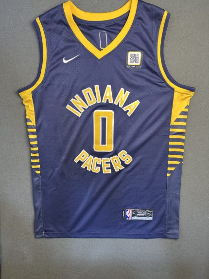 Camiseta Indiana Pacers Haliburton #0 Nike Azul