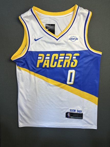 Camiseta Indiana Pacers Haliburton #0 Nike Blanco