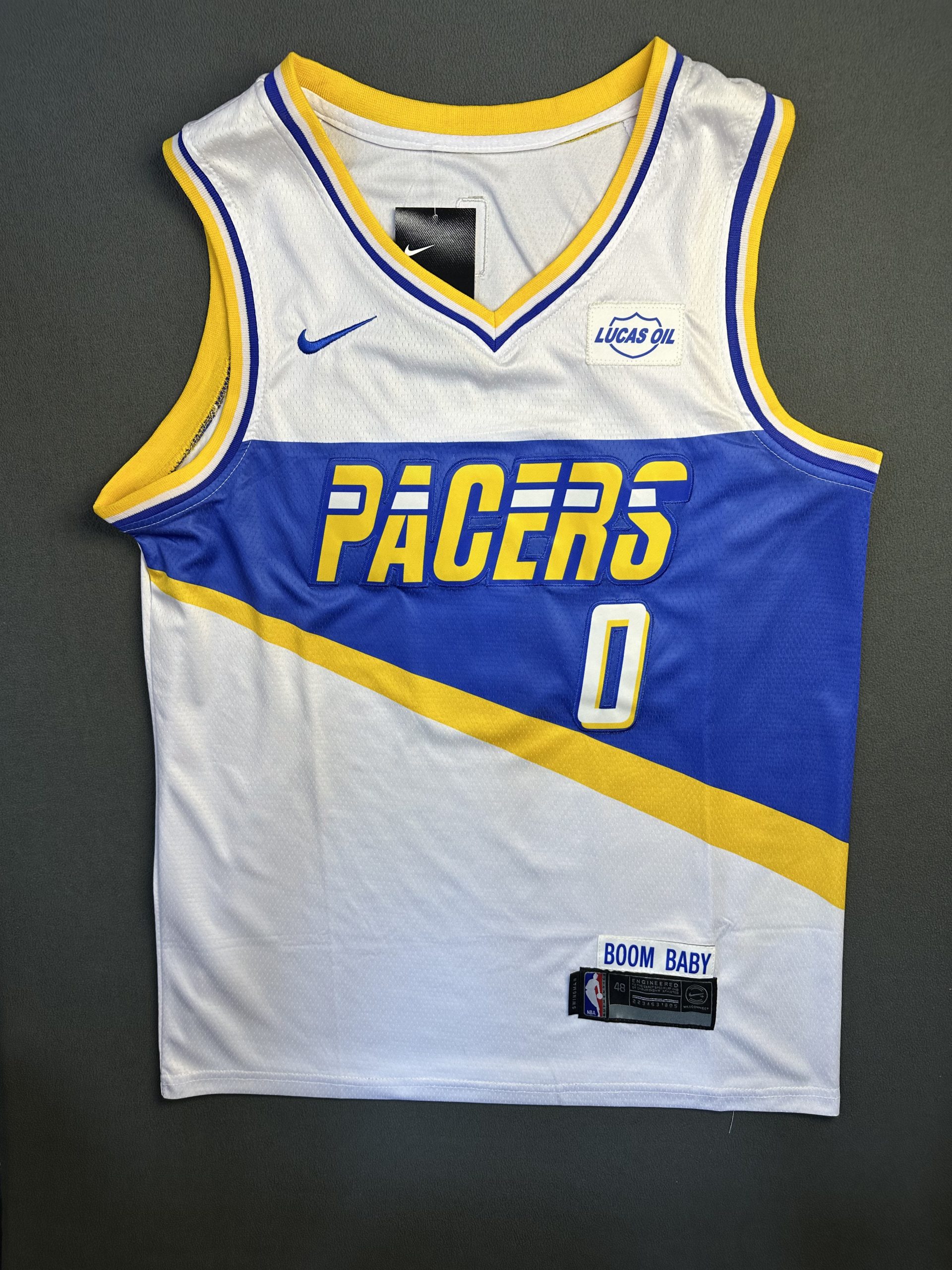Camiseta Indiana Pacers Haliburton #0 Nike Blanco - Vista frontal