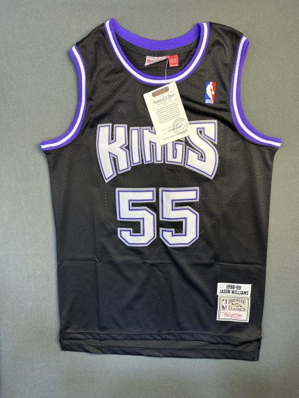 Camiseta Kings Jason Williams #55 Mitchell & Ness Negro