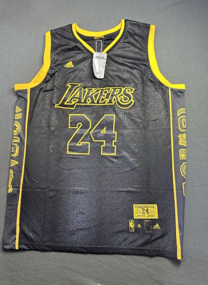 Camiseta Los Angeles Lakers Bryant #24 Adidas Negro
