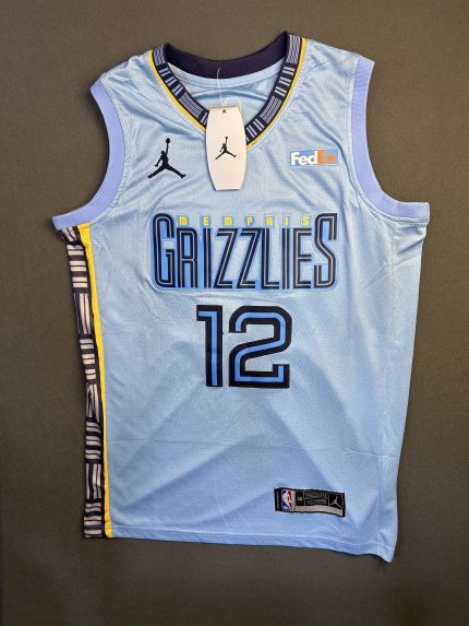 Camiseta Memphis Grizzlies Ja Morant #12 Jordan Celeste
