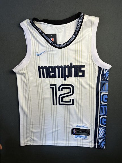 Camiseta Memphis Grizzlies Morant #12 Nike Blanco