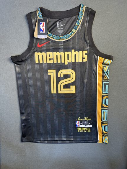Camiseta Memphis Grizzlies Morant #12 Nike Negro