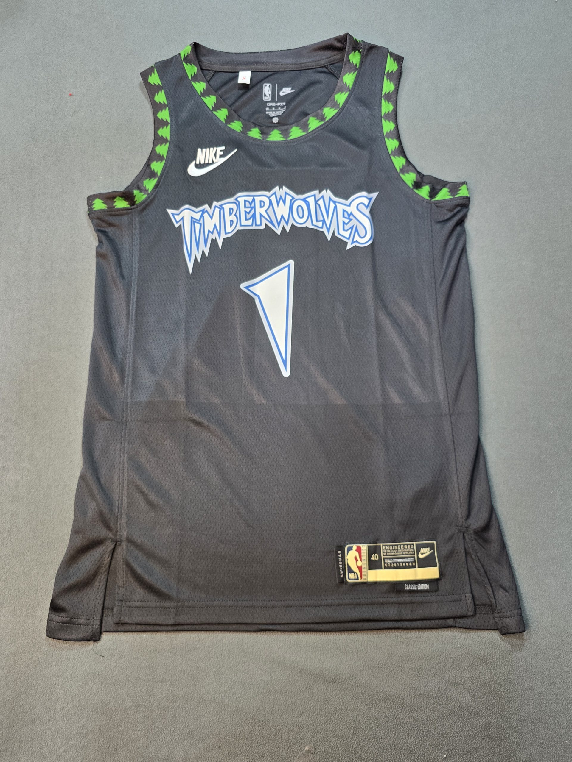 Camiseta Minnesota Timberwolves Ball #1 Nike Negro - Vista frontal