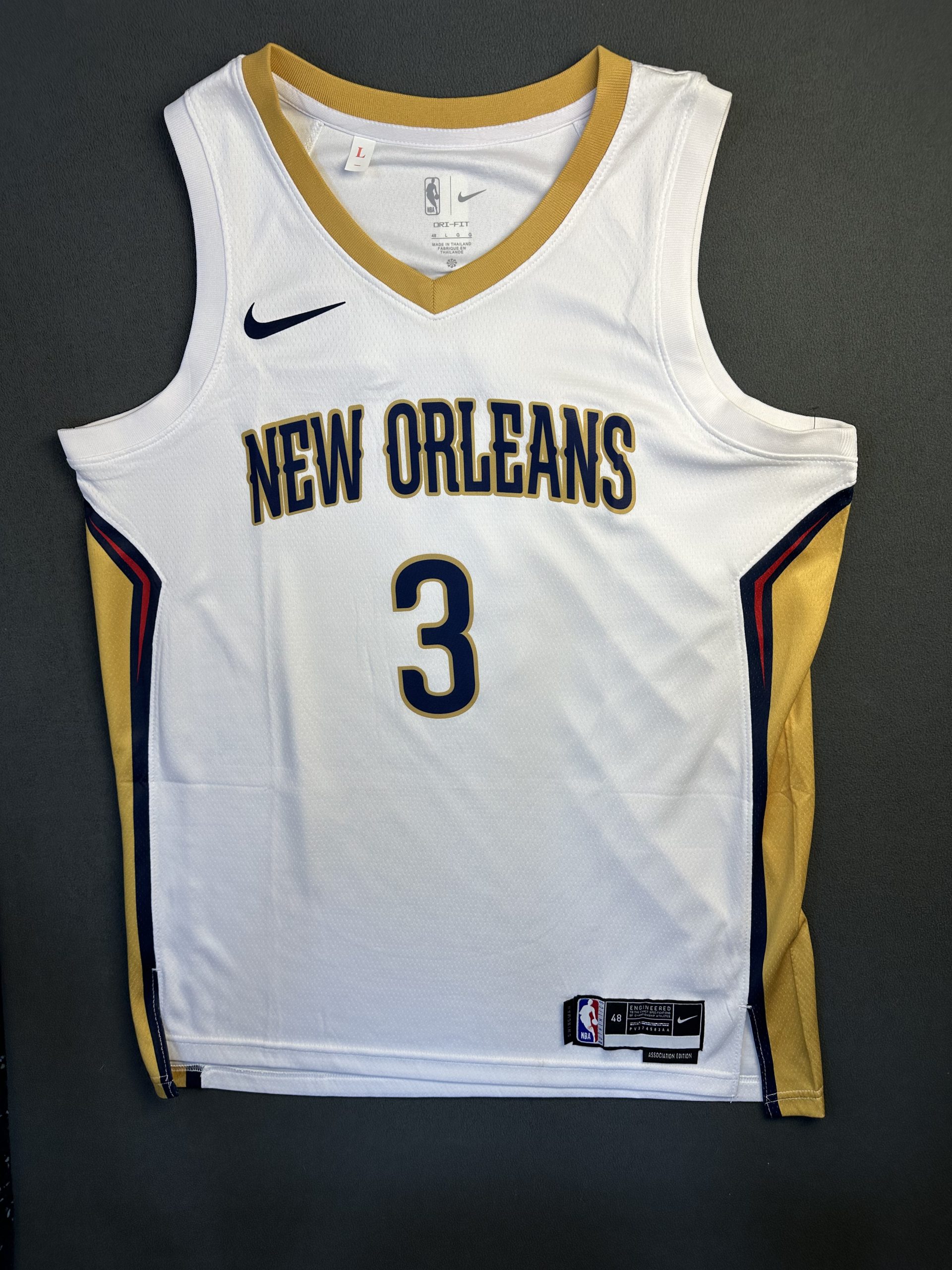 Camiseta New Orleans Pelicans Poole #3 Nike Blanco - Vista frontal