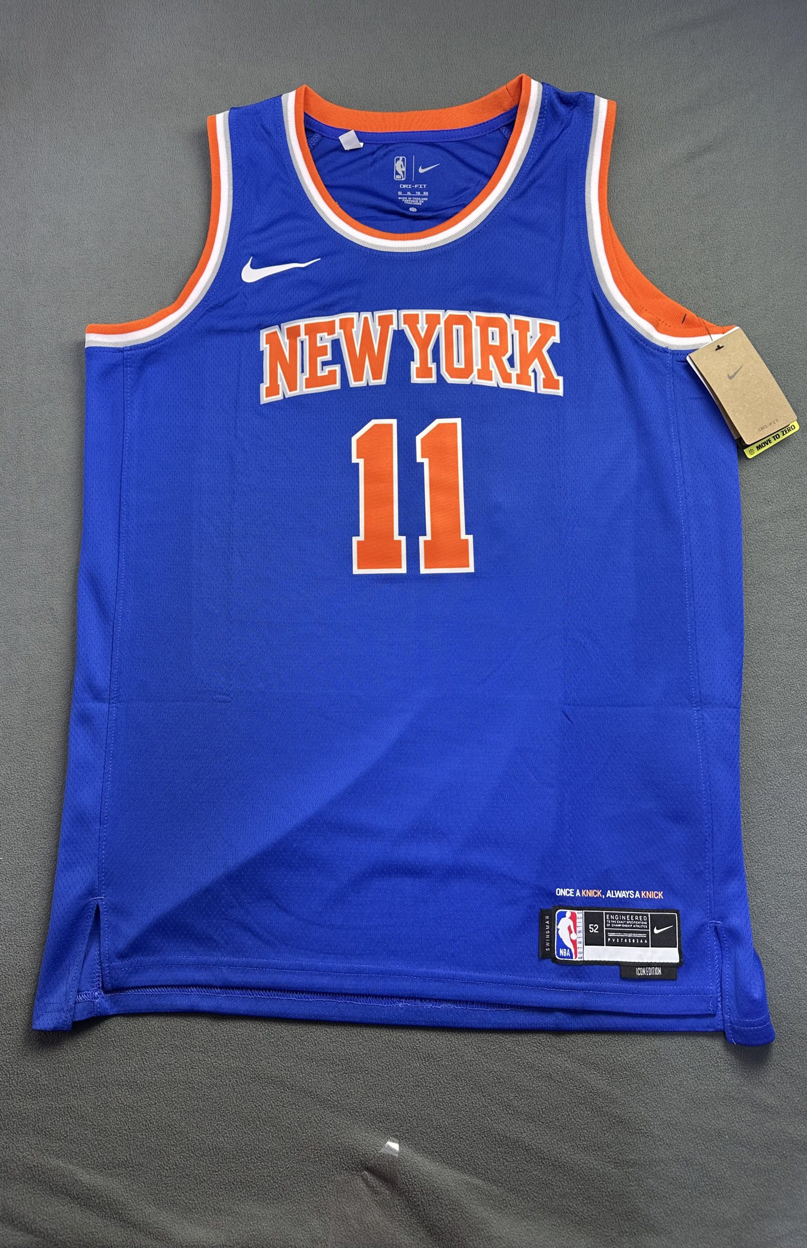 Camiseta New York Knicks Brunson #11 Nike Azul - Vista frontal
