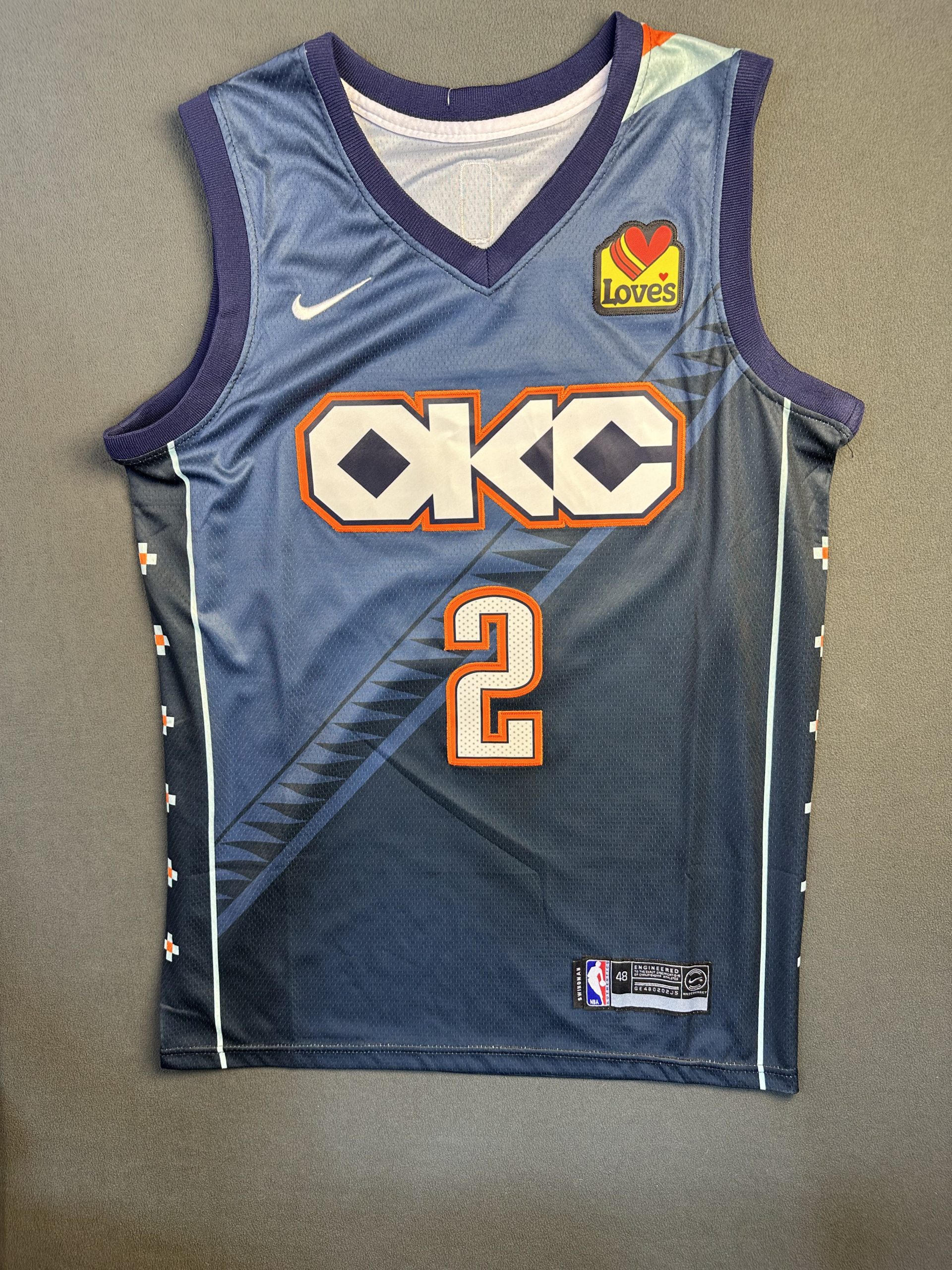 Camiseta Oklahoma City Thunder Gilgeous-alexander #2 Nike Azul - Vista frontal