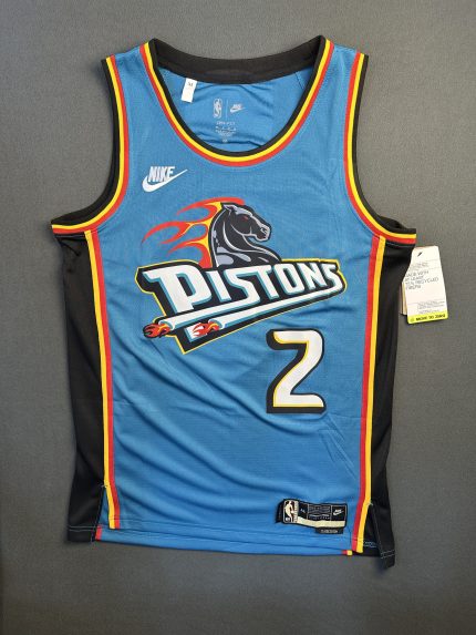 Camiseta Pistons Cunningham #2 Nike Celeste