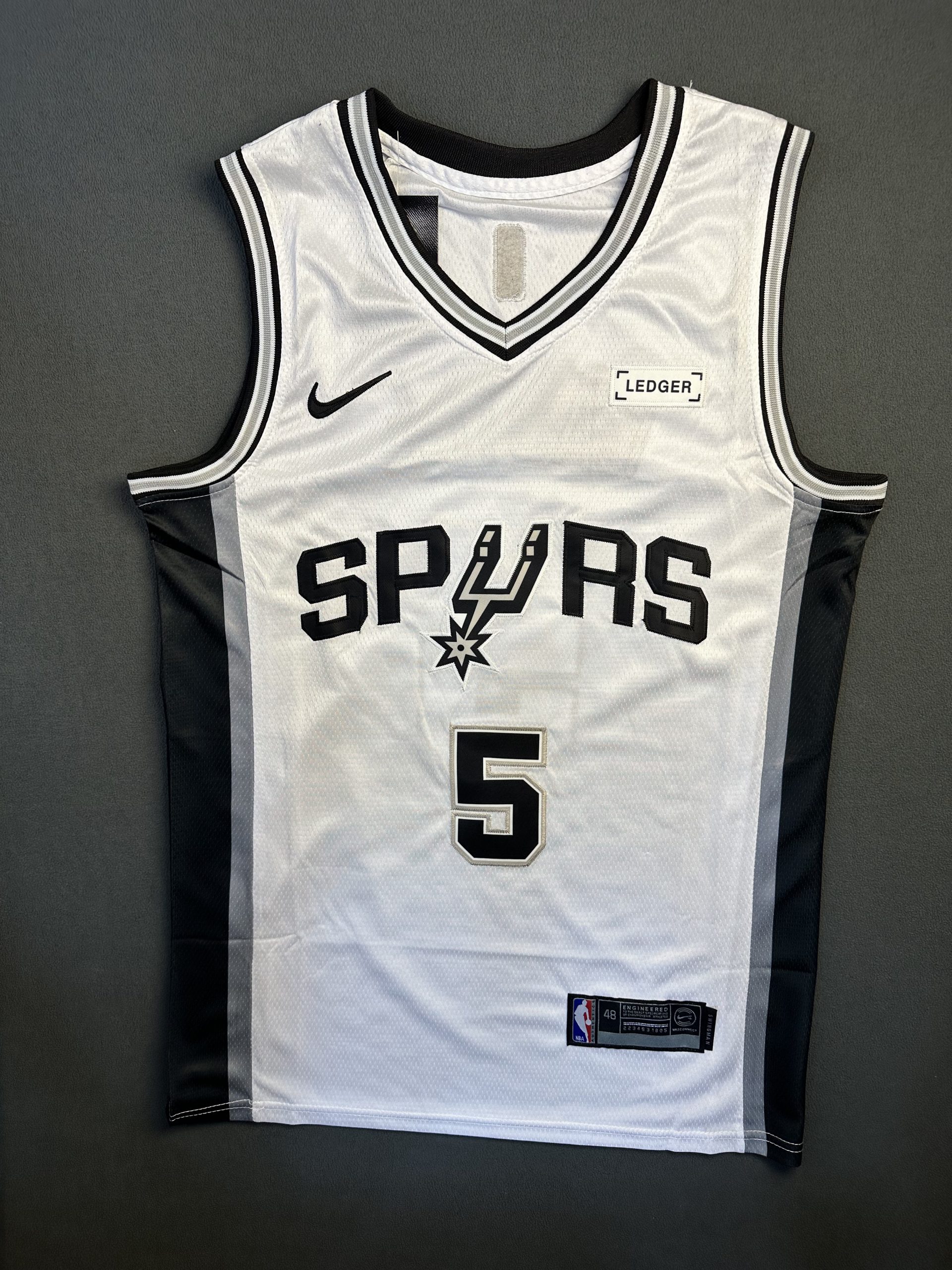 Camiseta San Antonio Spurs Castle #5 Nike Blanco - Vista frontal