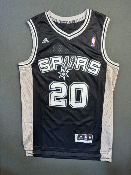 Camiseta San Antonio Spurs Ginobili #20 Adidas Negro