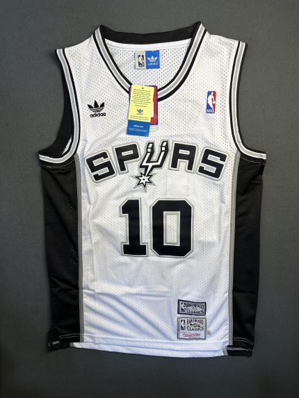 Camiseta San Antonio Spurs Rodman #10 Adidas Blanco