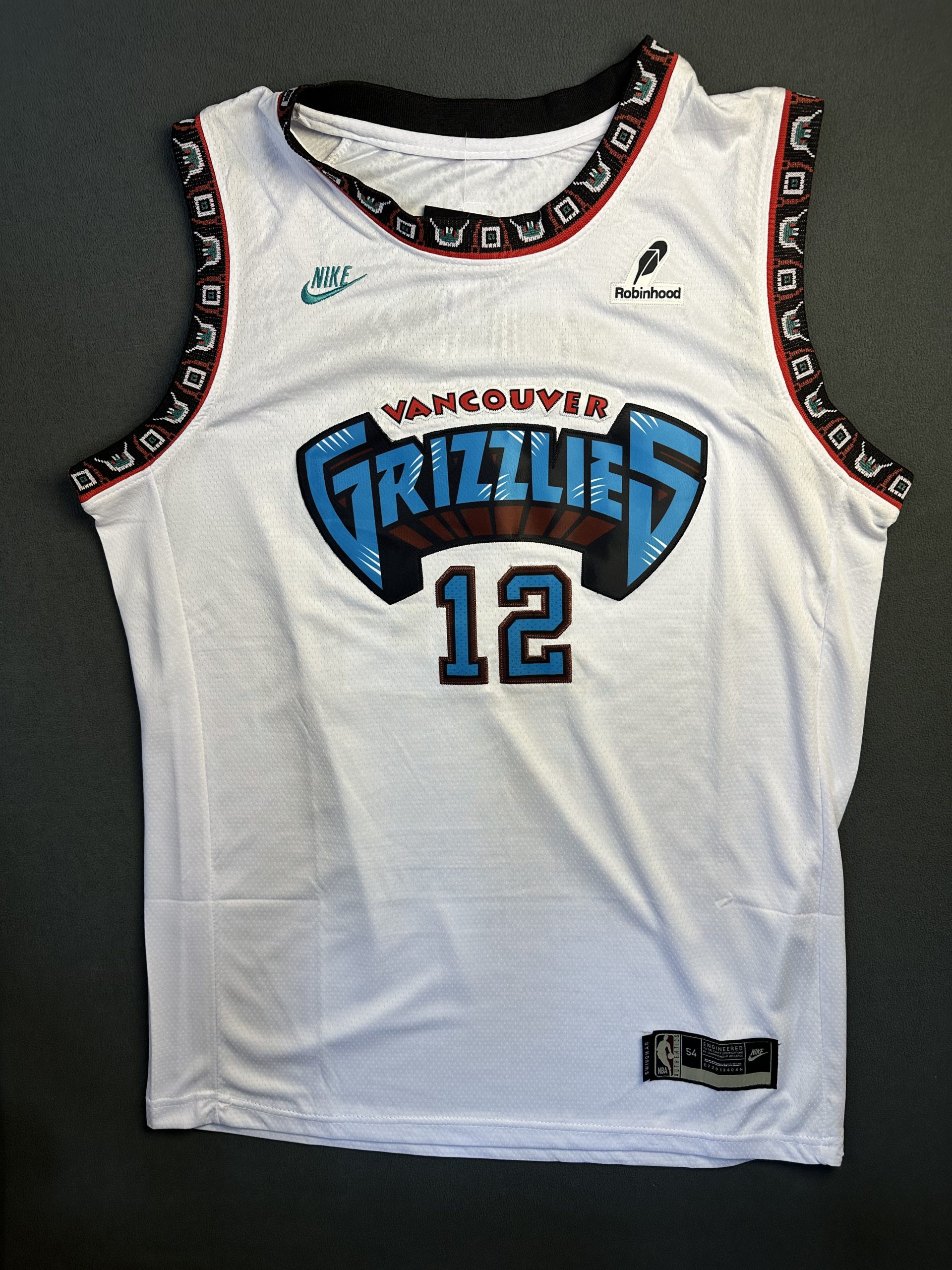 Camiseta Vancouver Grizzlies Morant #12 Nike Blanco - Vista frontal