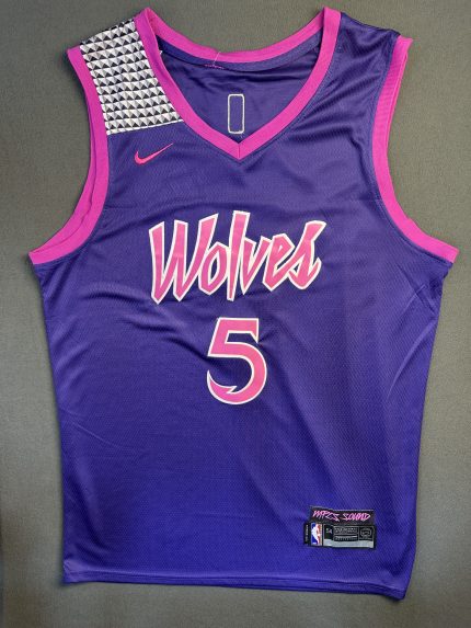 Camiseta Wolves Edwards #5 Nike Morado