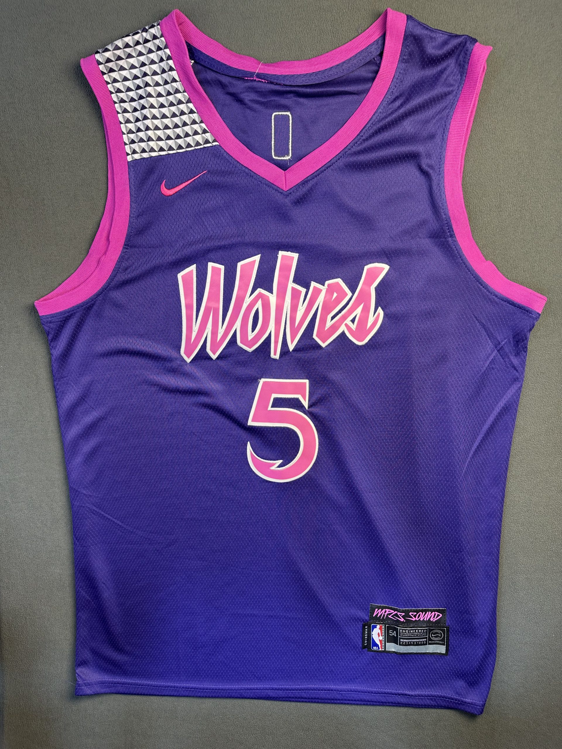 Camiseta Wolves Edwards #5 Nike Morado - Vista frontal