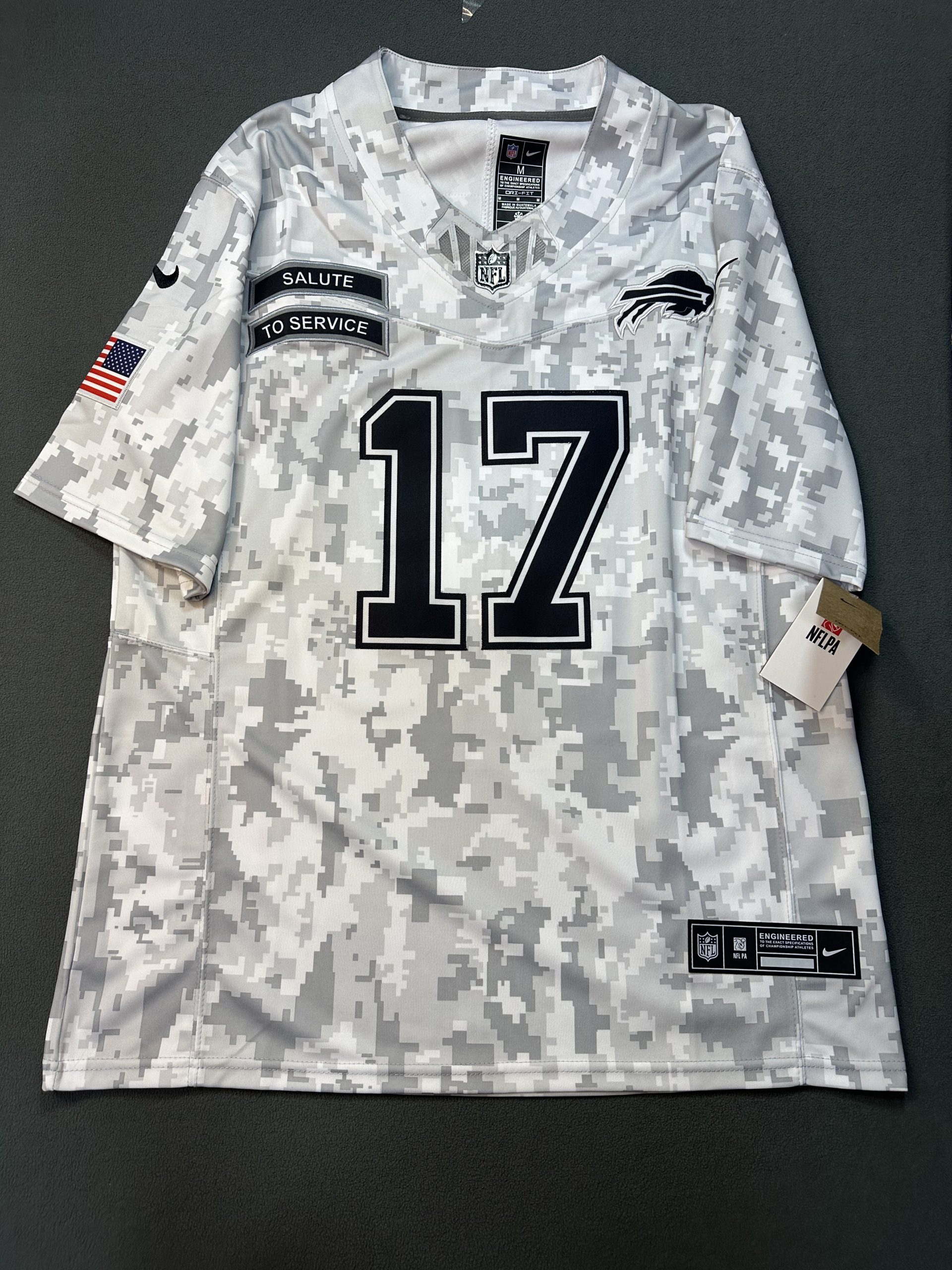 Camiseta Buffalo Bills Allen #17 Nike Blanco - Vista frontal