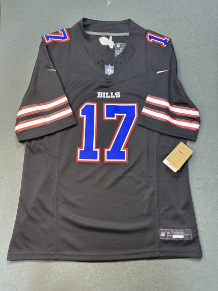 Camiseta Buffalo Bills Allen #17 Nike Negro