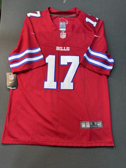 Camiseta Buffalo Bills Josh Allen #17 Nike Rojo