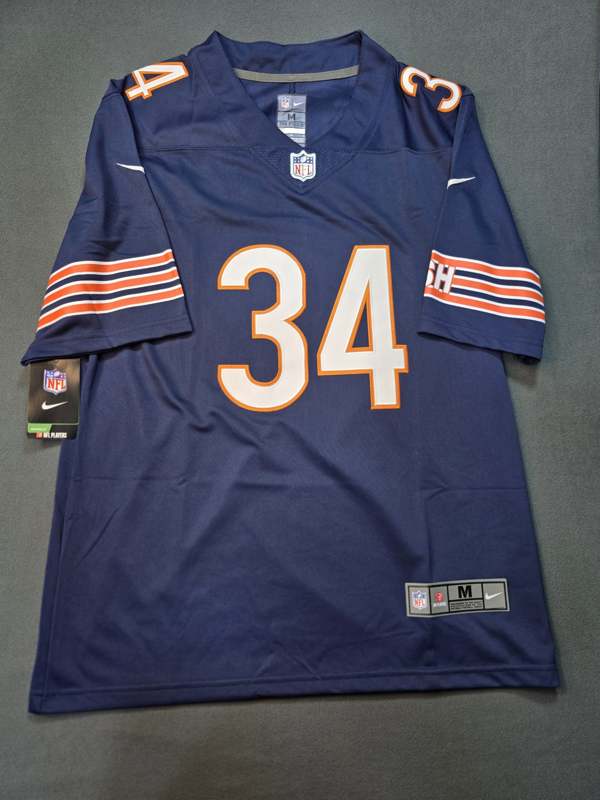 Camiseta Chicago Bears Payton #34 Nike Azul - Vista frontal