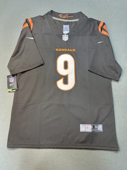 Camiseta Cincinnati Bengals Burrow #9 Nike Gris