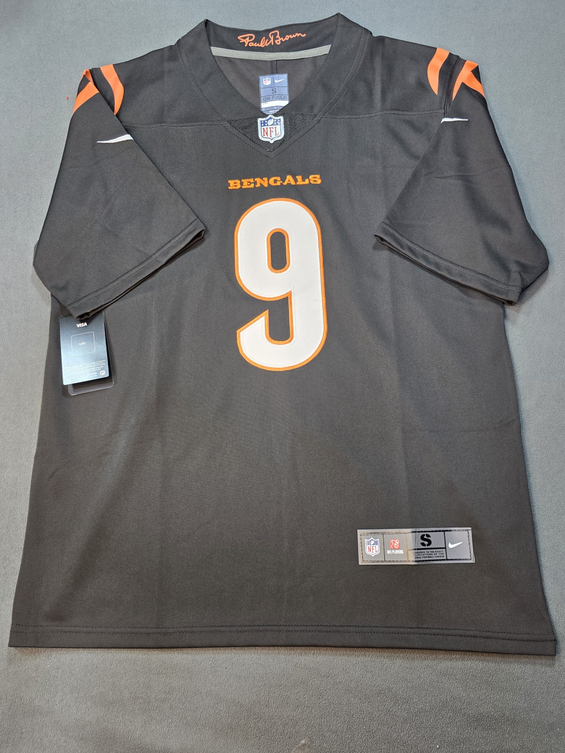 Camiseta Cincinnati Bengals Burrow #9 Nike Negro - Vista frontal