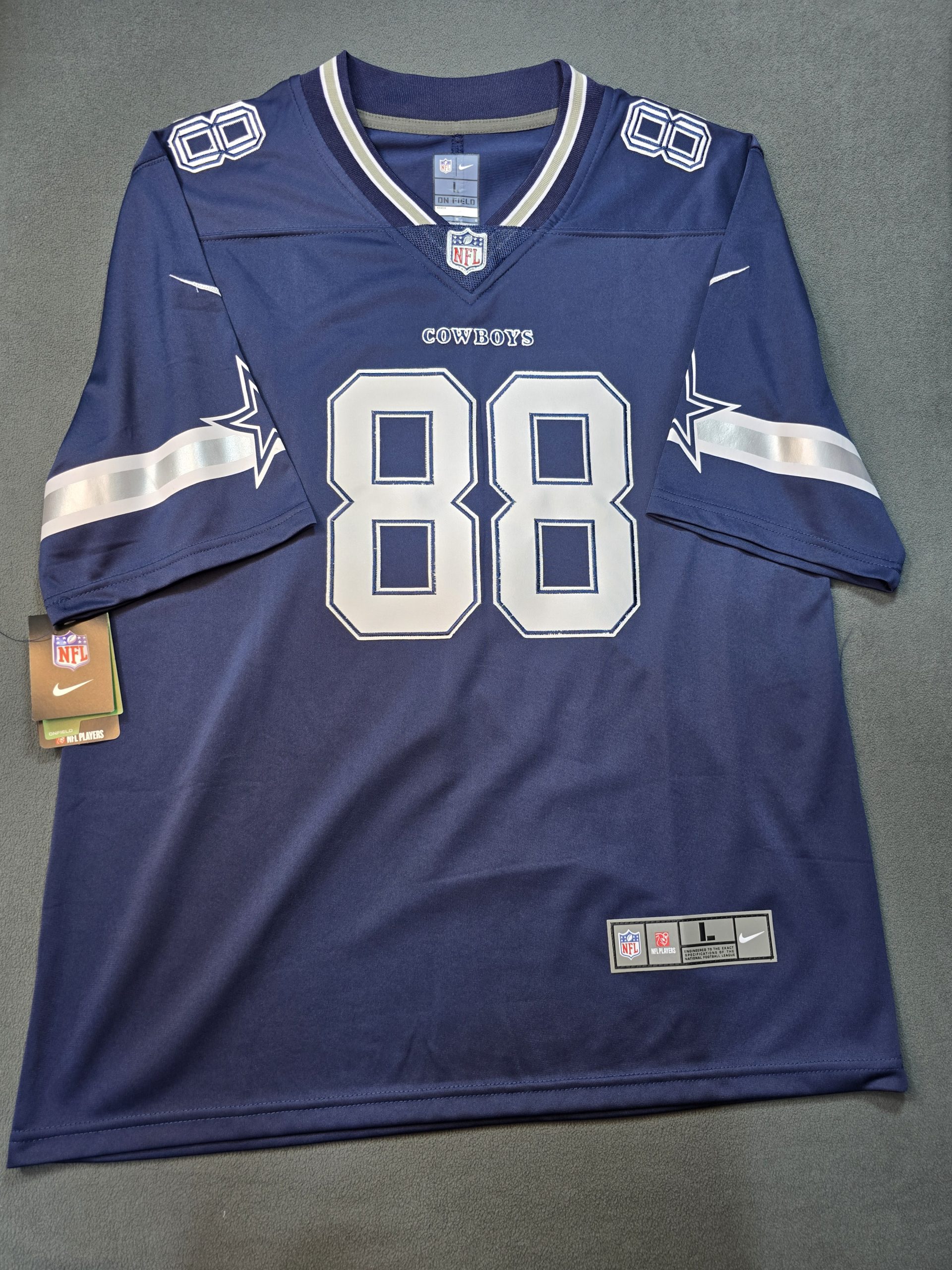 Camiseta Dallas Cowboys Lamb #88 Nike Azul - Vista frontal