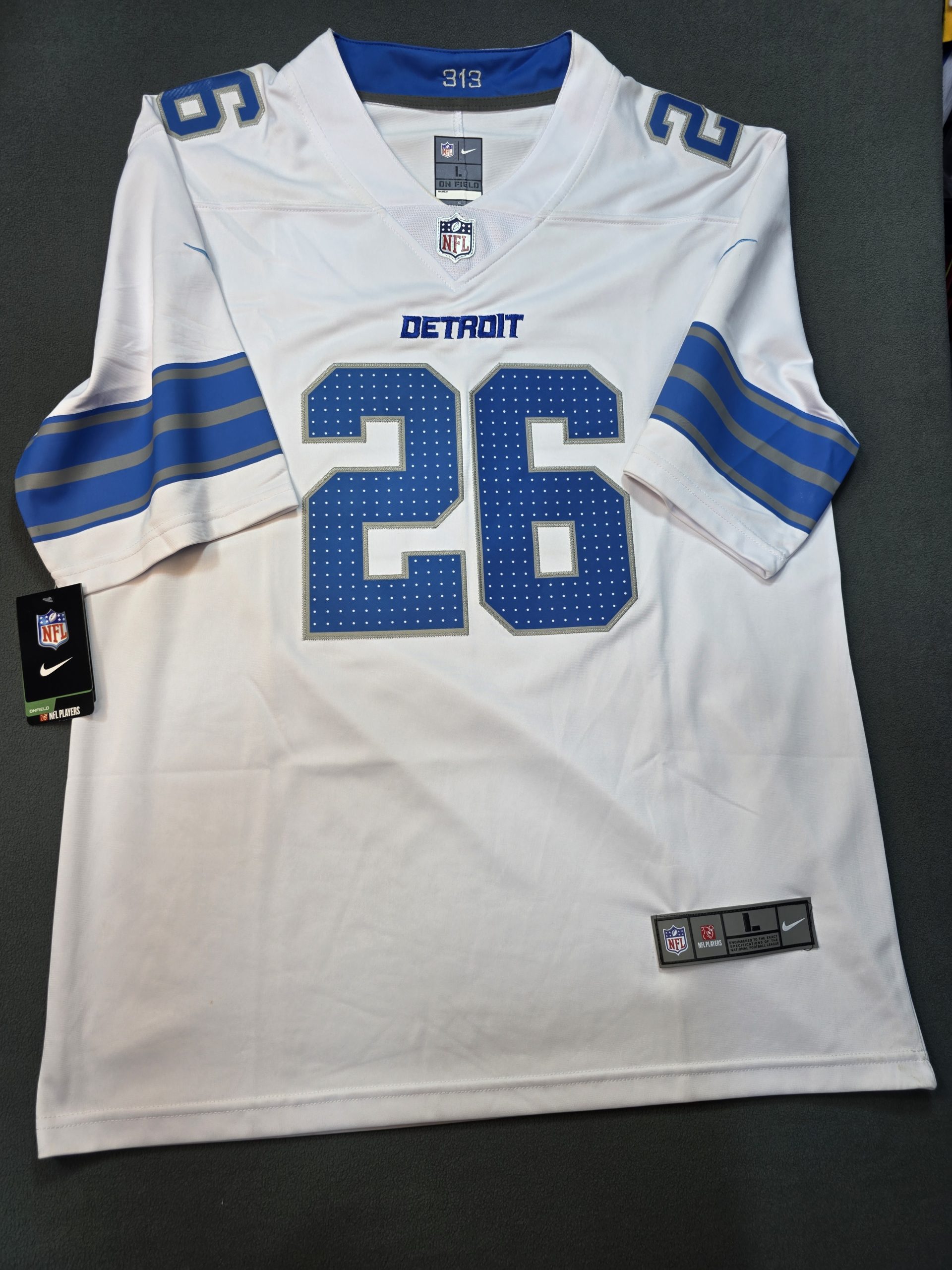 Camiseta Detroit Lions Gibbs #26 Nike Blanco - Vista frontal