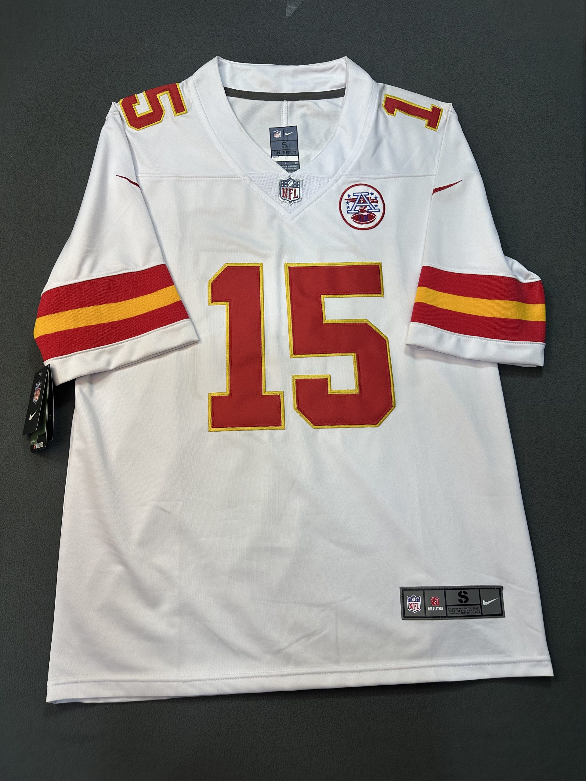 Camiseta Kansas City Chiefs Mahomes #15 Nike Blanco - Vista frontal