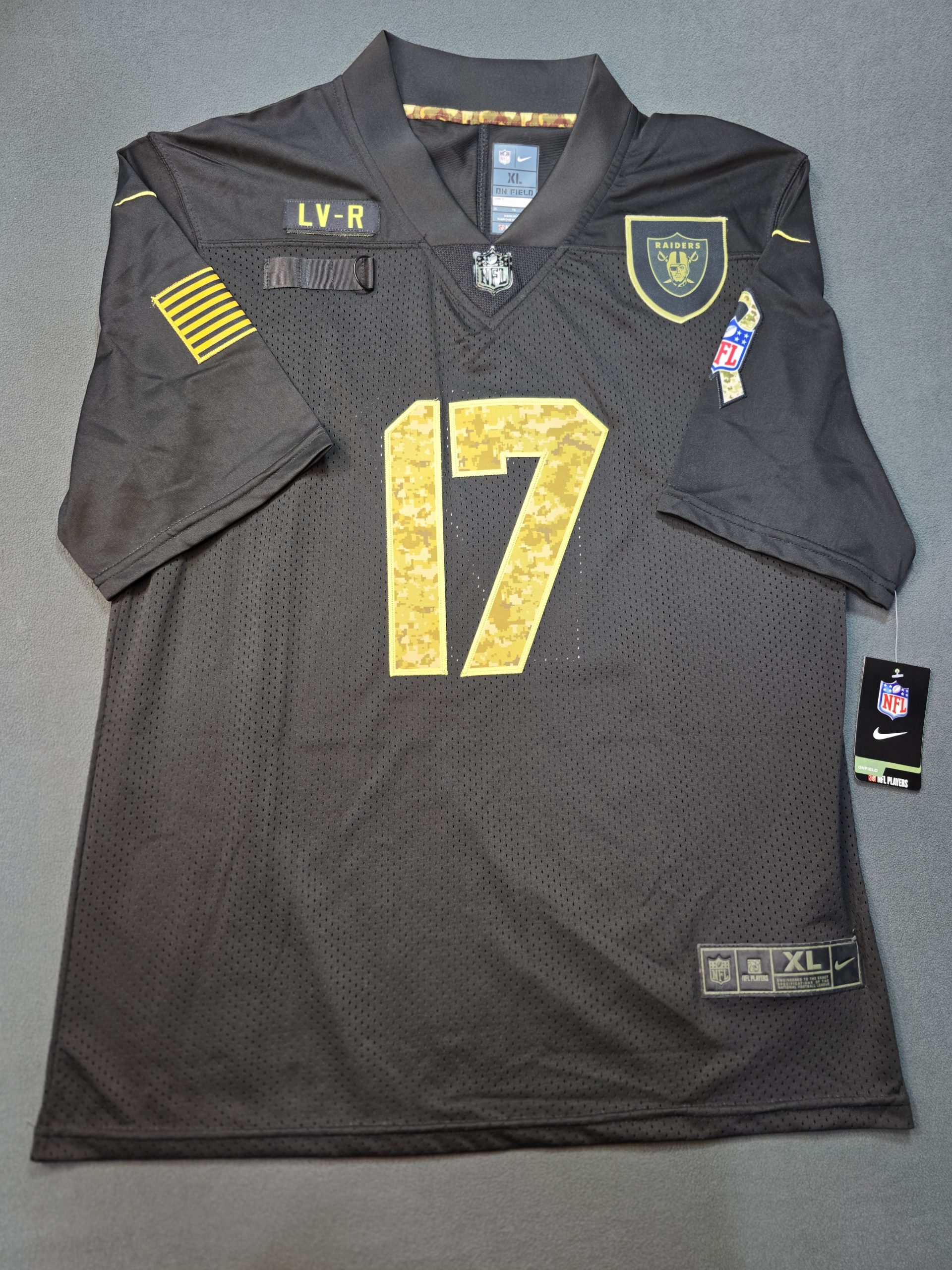 Camiseta Las Vegas Raiders Adams #17 Nike Negro - Vista frontal