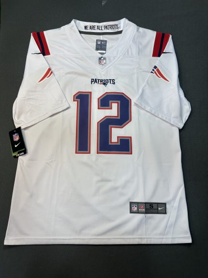 Camiseta New England Patriots #12 Nike Blanco