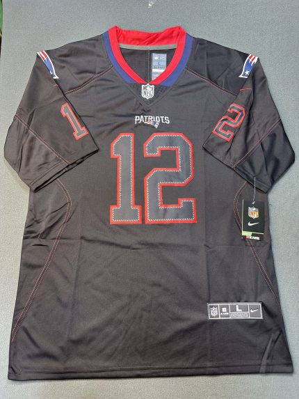 Camiseta New England Patriots Brady #12 Nike Negro