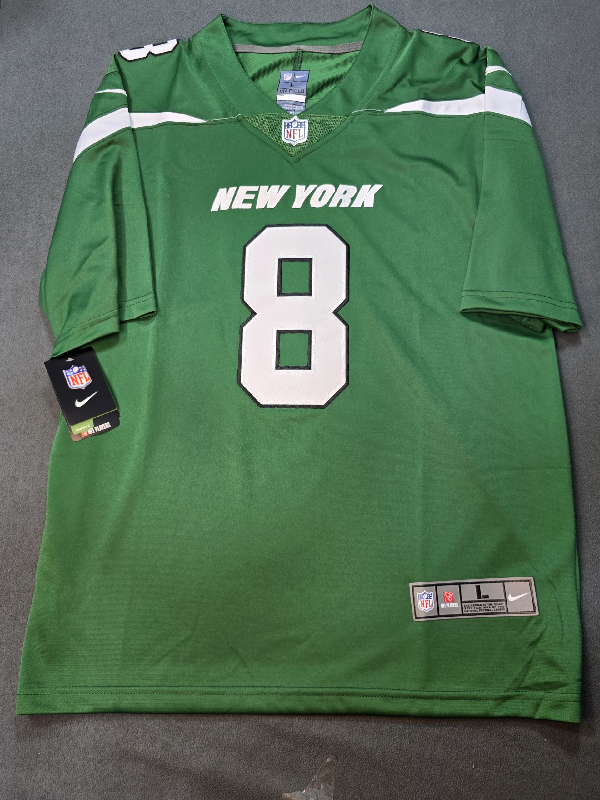Camiseta New York Jets Rodgers #8 Nike Verde - Vista frontal
