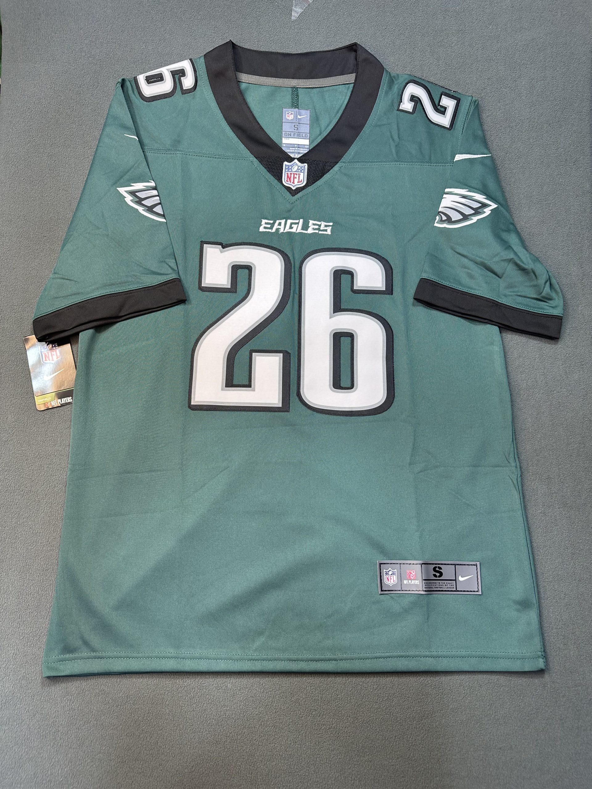 Camiseta Philadelphia Eagles Barkley #26 Nike Verde - Vista frontal