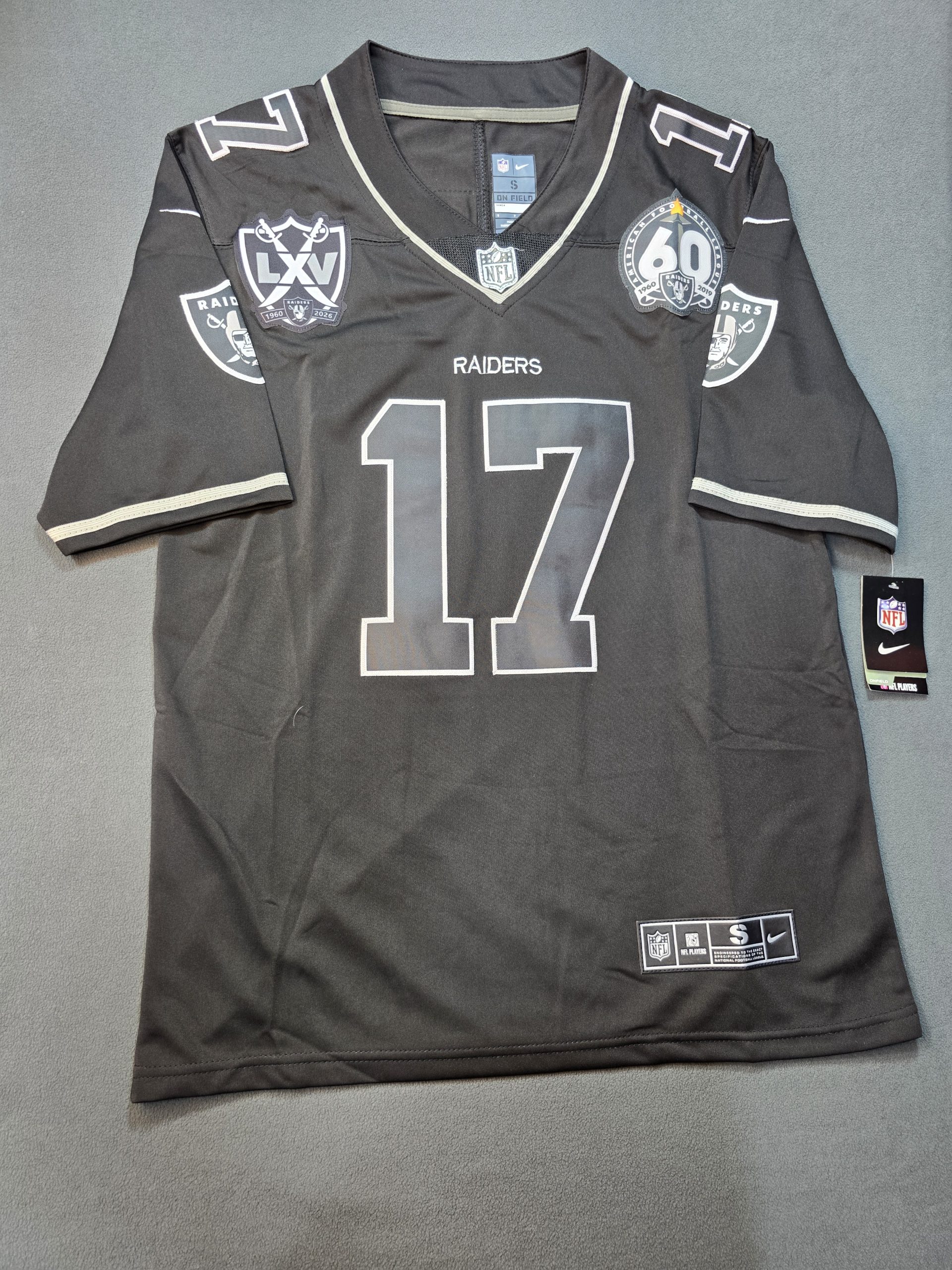 Camiseta Raiders Adams #17 Nike Negro - Vista frontal