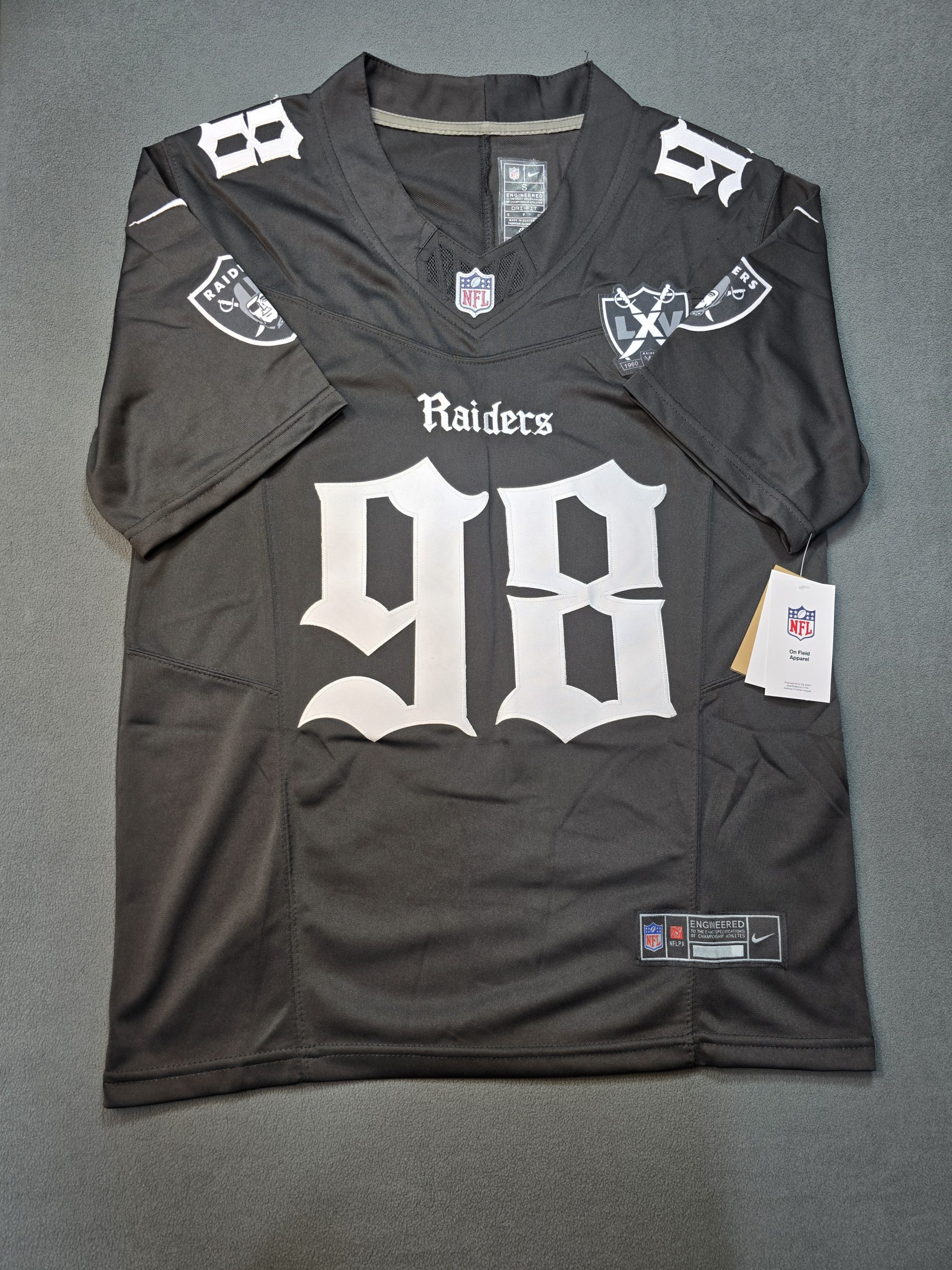 Camiseta Raiders Crosby #98 Nike Negro - Vista frontal