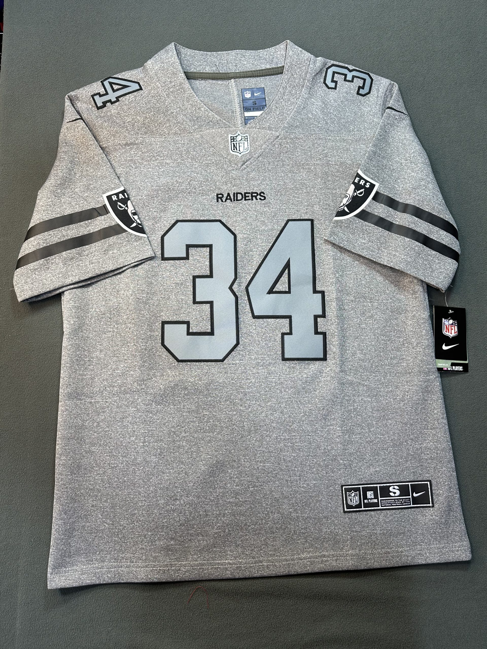 Camiseta Raiders Jackson #34 Nike Gris - Vista frontal