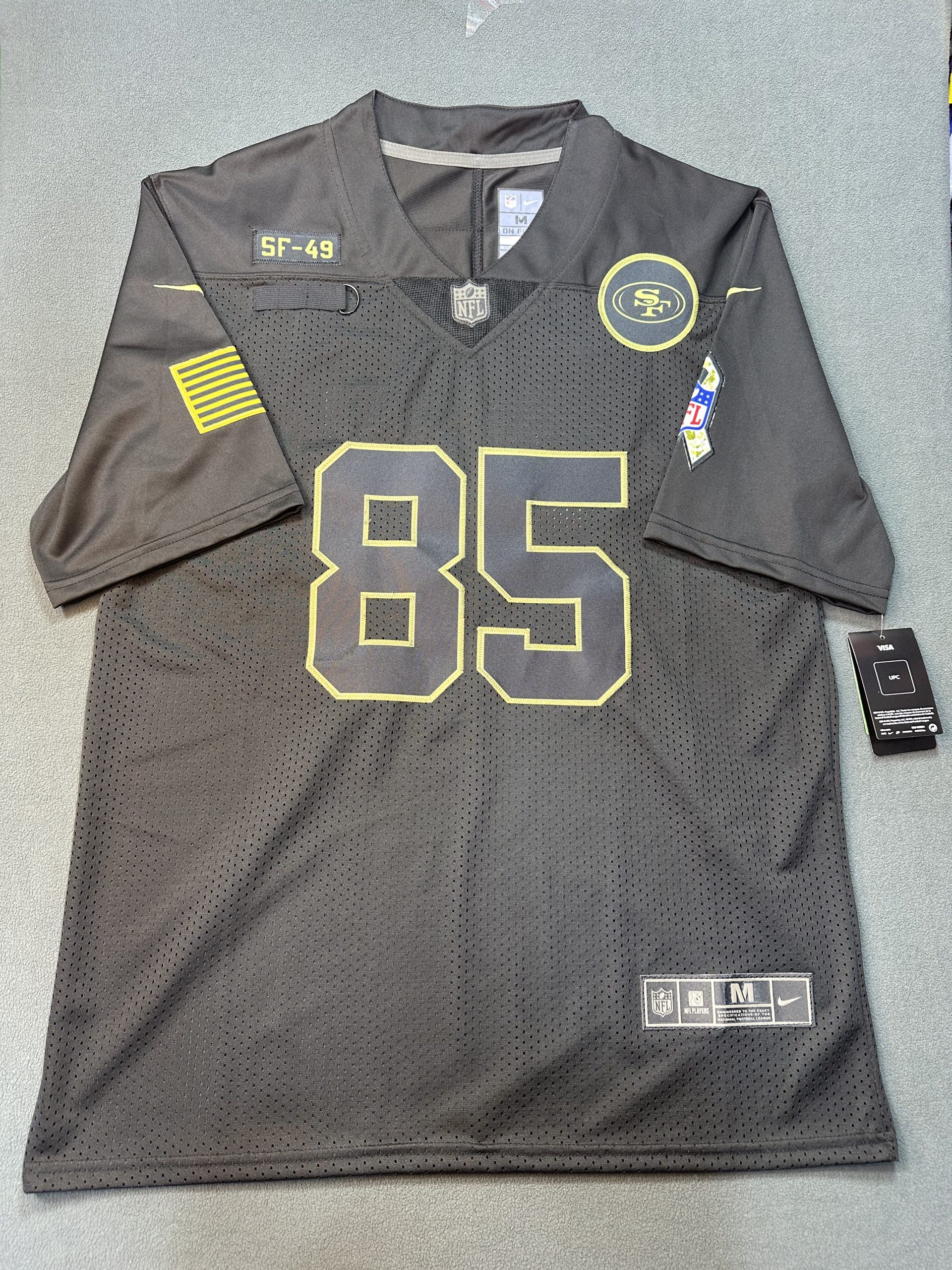 Camiseta San Francisco 49ers Kittle #85 Nike Negro - Vista frontal